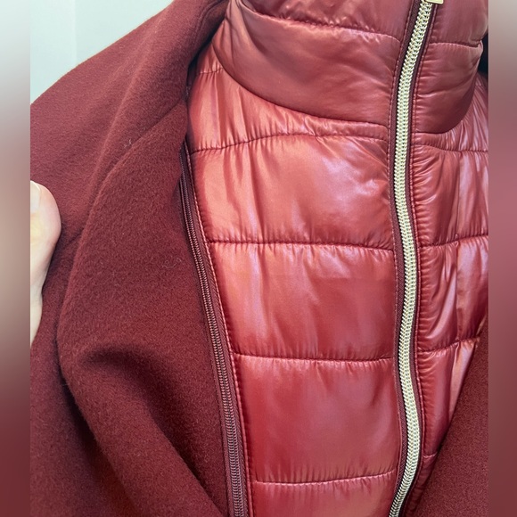 New Herno Giaccone Donna Coat 100% Wool Italy Made XL Convertible - Picture 3 of 11